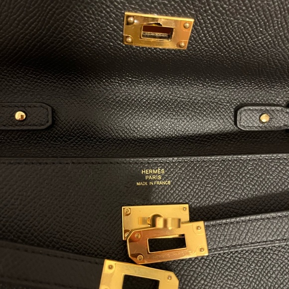 Hermes Kelly To Go Noir Epsom GHW - Picture 13 of 16